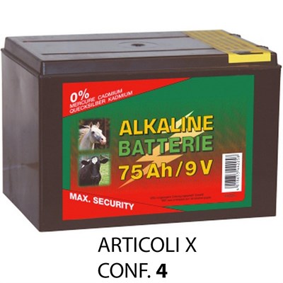 PILA ALCALINA A SECCO 9 VOLT  75AH  